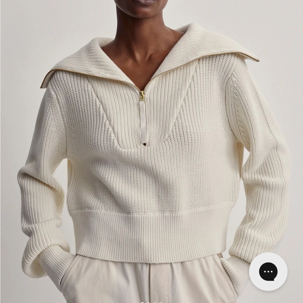 Varley Half-Zip Knit Sweater Size S